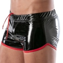 TOF Paris Short Vinyl Noir - Rouge