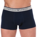 Emporio Armani Boxer Yarn Dyed Coton Bleu Marine