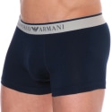 Emporio Armani Boxer Yarn Dyed Coton Bleu Marine