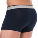 Emporio Armani Boxer Yarn Dyed Coton Bleu Marine