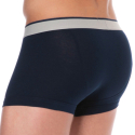 Emporio Armani Yarn Dyed Cotton Boxer Briefs - Navy