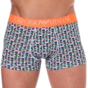 Emporio Armani Boxer All Over vertical Logo Coton Blanc