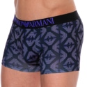 Emporio Armani All Over Printed Microfiber Boxer Briefs - Purple Eagles