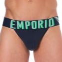 Emporio Armani Jock Strap Megalogo Coton Bleu Marine