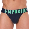 Emporio Armani Megalogo Cotton Jock - Navy