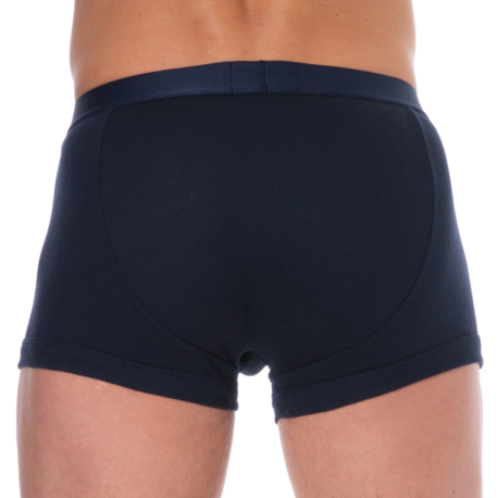 Emporio Armani Boxer Ribbed Stretch Cotton Bleu Marine