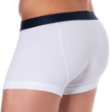 Emporio Armani Boxer Ribbed Stretch Cotton Blanc