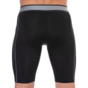 Emporio Armani Piquet Microfiber Biker Boxer - Black