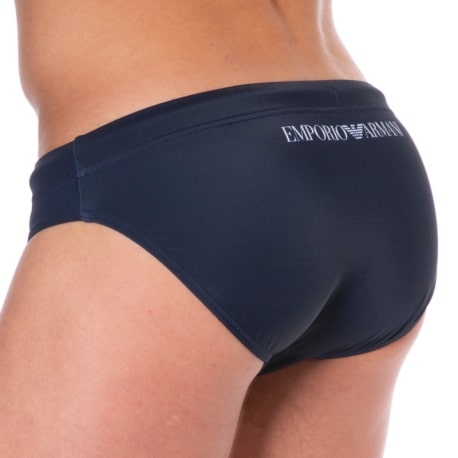 Emporio Armani Slip de Bain Bold Logo Bleu Marine