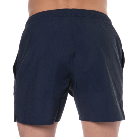 Emporio Armani Embroidery Logo Swim Shorts - Navy