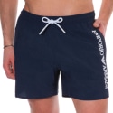 Emporio Armani Embroidery Logo Swim Shorts - Navy