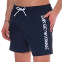 Emporio Armani Embroidery Logo Swim Shorts - Navy