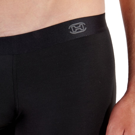 HOM Modal Clean Cut Invisible Boxer Briefs - Black