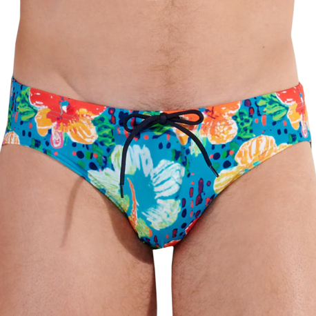 HOM Dino Swim Briefs - Turquoise