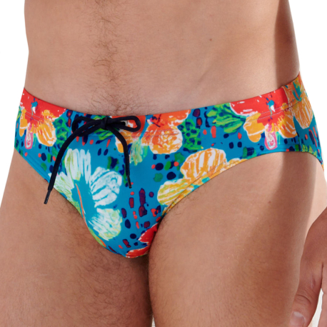 HOM Dino Swim Briefs - Turquoise