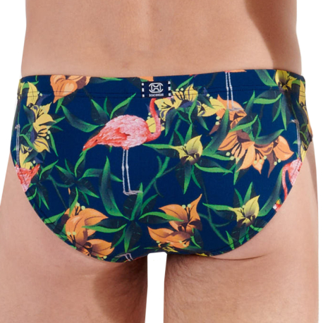 HOM Flamingo Mini Swim Briefs - Navy