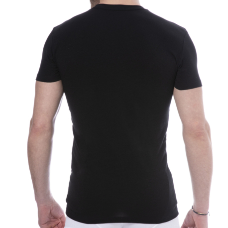 Emporio Armani T-Shirt Megalogo Coton Noir