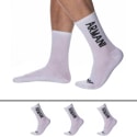 Emporio Armani 3-Pack Sporty Sponge Socks - White