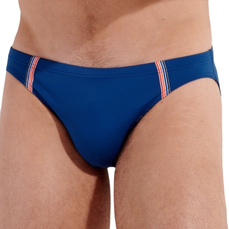 HOM Nautical Cup Micro Swim Briefs - Navy