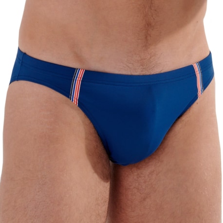 HOM Nautical Cup Micro Swim Briefs - Navy