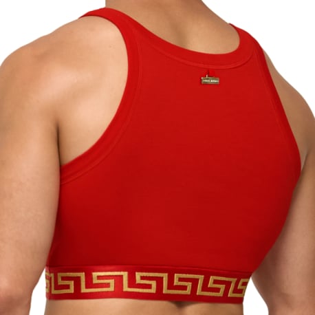 Modus Vivendi Débardeur Crop Meander Rouge