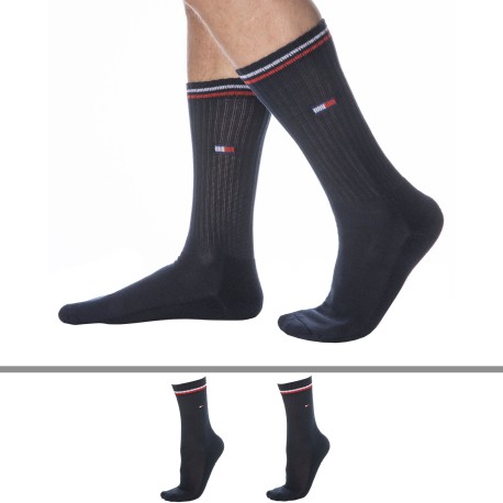 Tommy Hilfiger 2-Pack Iconic Sporty Socks - Navy