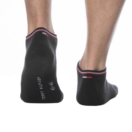 Tommy Hilfiger 2-Pack Iconic Sneaker Socks - Black