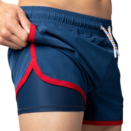 Bike Track Shorts - Navy