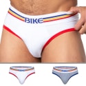 Bike Lot de 2 Slips Blanc - Gris