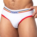 Bike Lot de 2 Slips Blanc - Gris