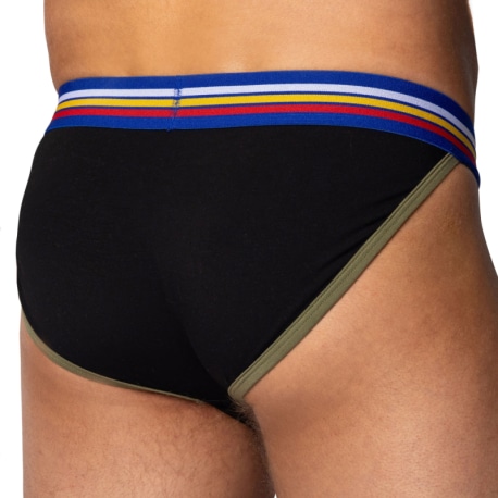 Bike Cotton Tanga Briefs - Black