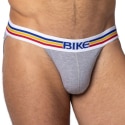 Bike Slip Tanga Coton Gris Chiné