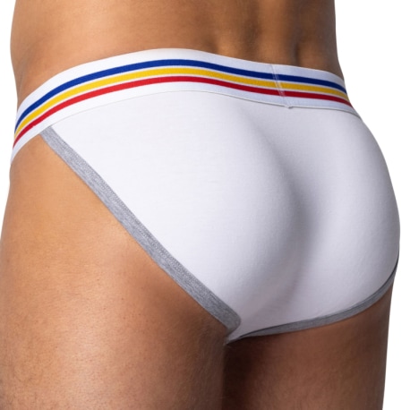 Bike Cotton Tanga Briefs - White