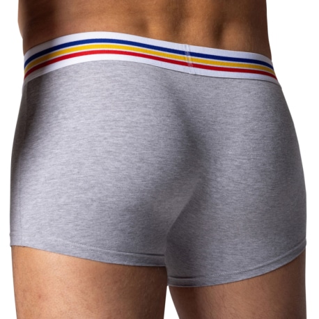 Bike Boxer Court Coton Gris Chiné