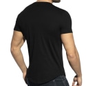 ES Collection Deep V-Neck T-Shirt - Black