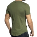 ES Collection Deep V-Neck T-Shirt - Khaki