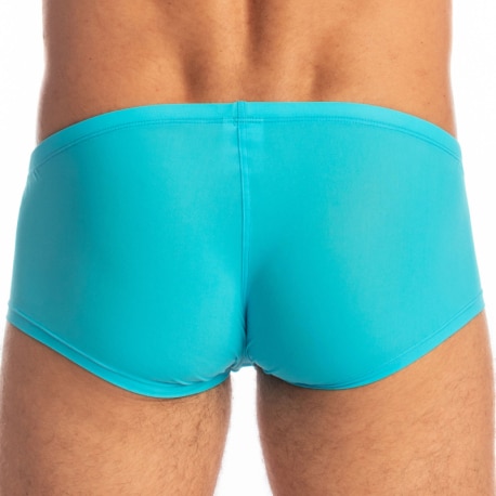 L'Homme invisible Tulum Swim Trunks - Turquoise