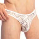 L'Homme invisible Slip Mini Plumes d'Argent Ecru