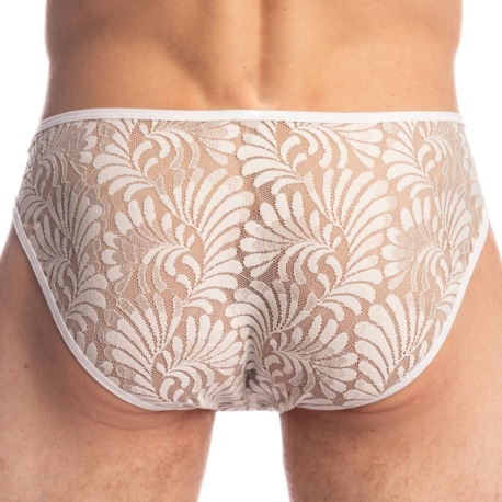 L'Homme invisible Plumes d'Argent Mini Briefs - Ecru