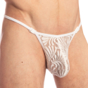 L'Homme invisible Plumes d'Argent Striptease G-String - Ecru