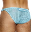 Modus Vivendi Slip Low Cut Striped Crochet Bleu Clair