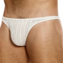 Modus Vivendi Slip Low Cut Striped Crochet Beige