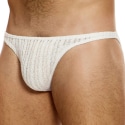 Modus Vivendi Striped Crochet Low Cut Briefs - Beige