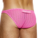 Modus Vivendi Slip Low Cut Striped Crochet Rose