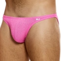 Modus Vivendi Plaint Knit Low Cut Briefs - Pink