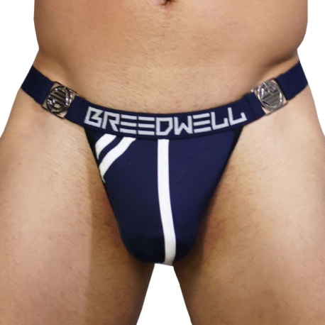 Breedwell Locker Room Thong - Navy