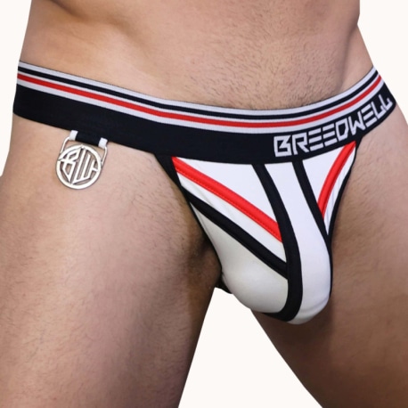 Breedwell Slip Tanga Locker Room Blanc - Noir