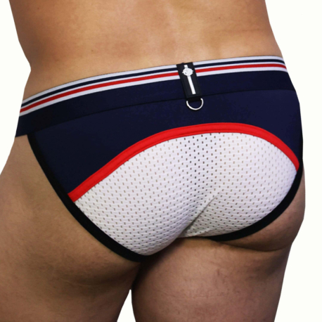 Breedwell Locker Room Tanga Briefs - Navy