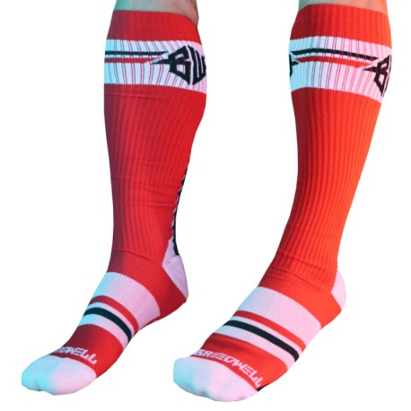 Breedwell Chaussettes Hautes Locker Room Rouges