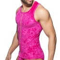 Addicted Velvet Shady Tank Top - Fuchsia